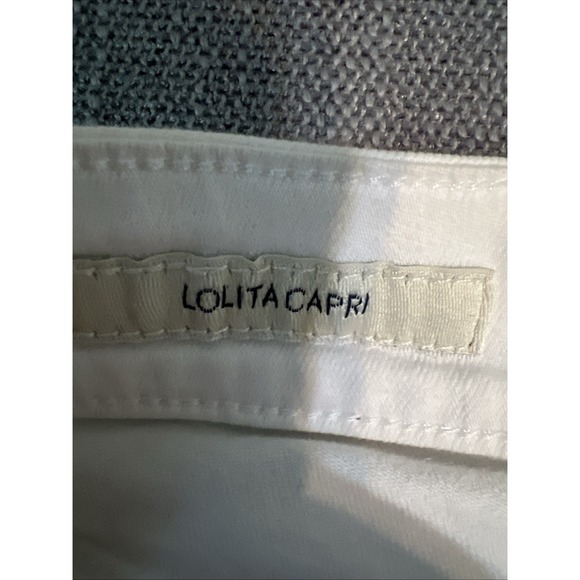 Lucky Brand Lolita Capri Jeans Women 10 White Stretch Preppy Comfortable - Picture 4 of 13
